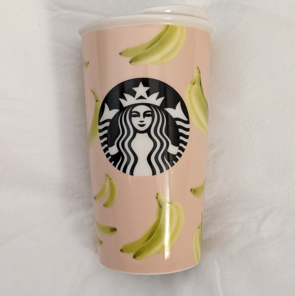 Starbucks Dot Collection Banana Tumbler 12oz